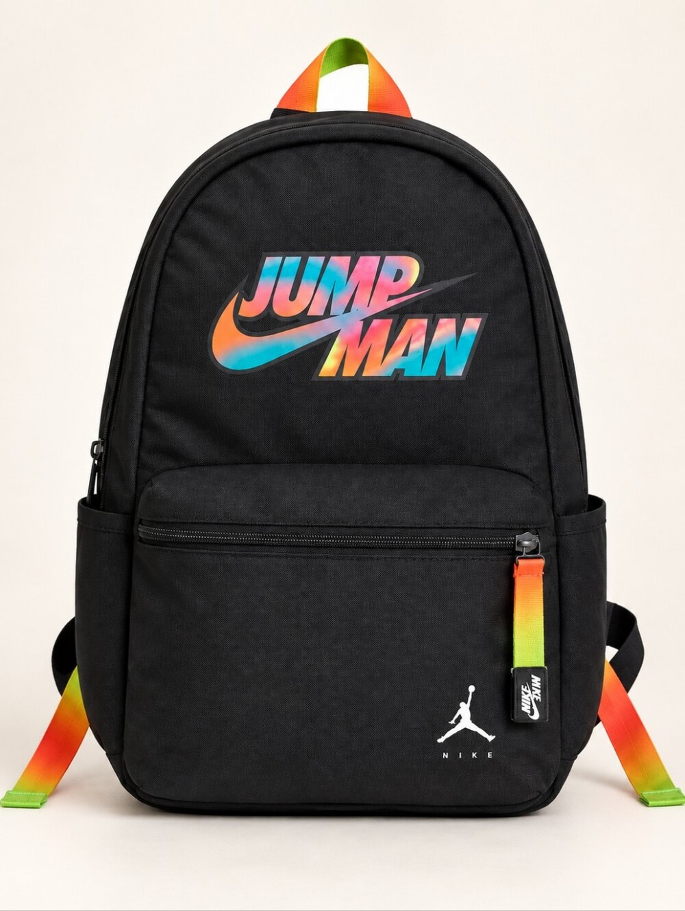 Nike Jordan Jumpman Black Rainbow Backpack Laptop Bag